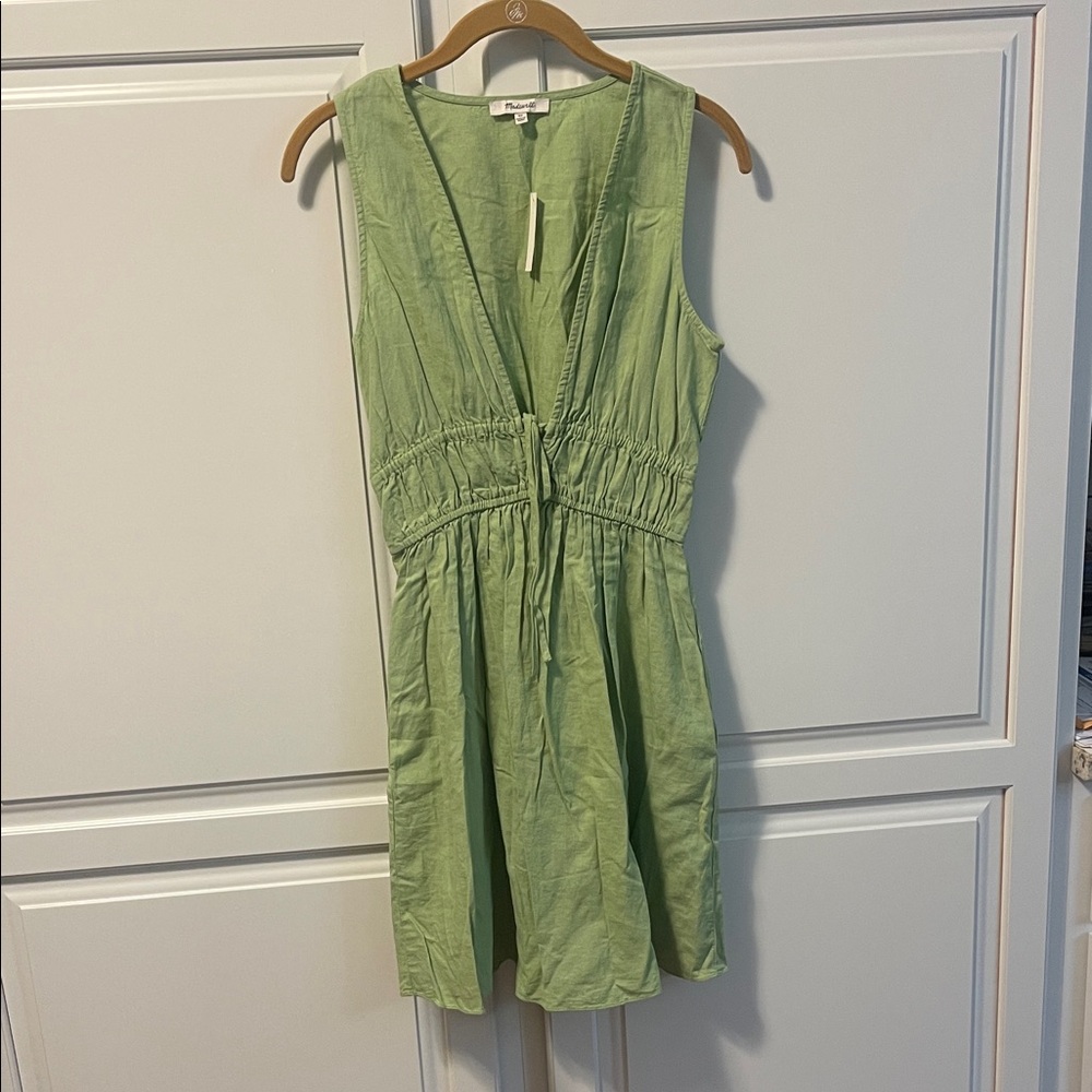 Madewell Green Sleeveless Dress
